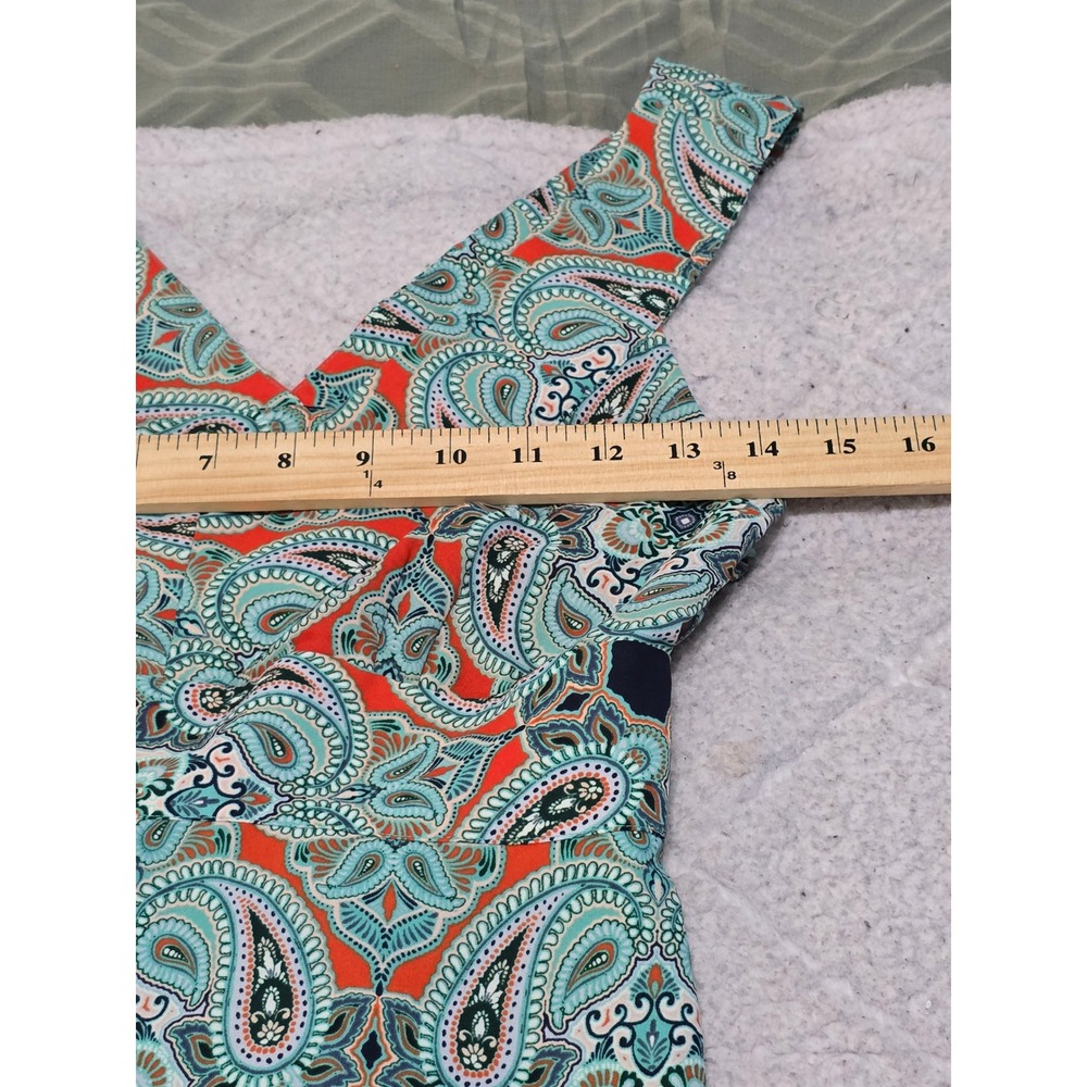 Anthropologie Maeve Mermaid Fishtail Pleated Asymmetrical Canyon Creek Dress - Picture 11 of 14